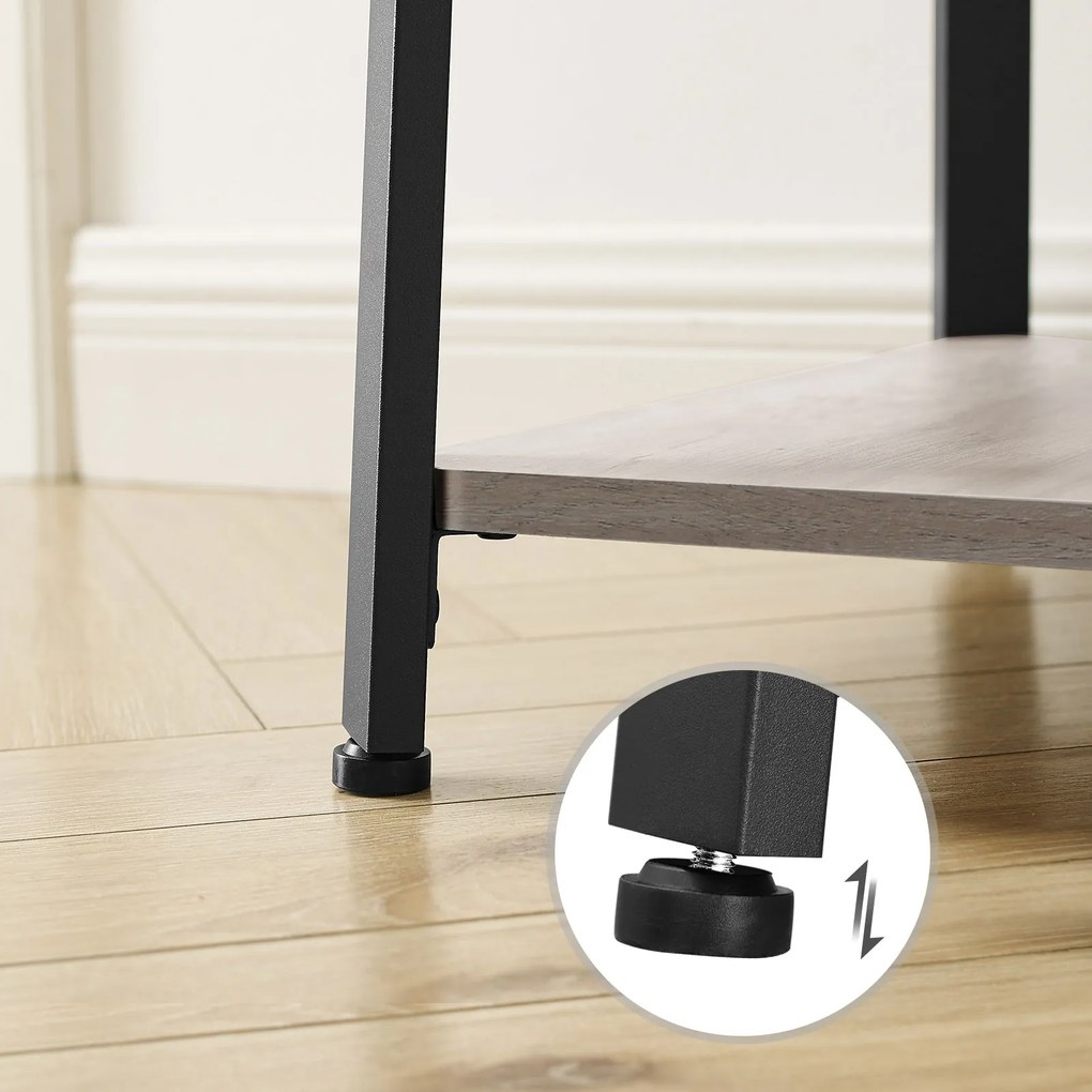 Bengaleiro 43 x 43 x 180 cm preto-greige