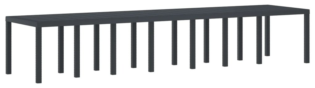 Conjunto de Jantar para Jardim vidaXL com 15 Peças e Almofadas Antraci