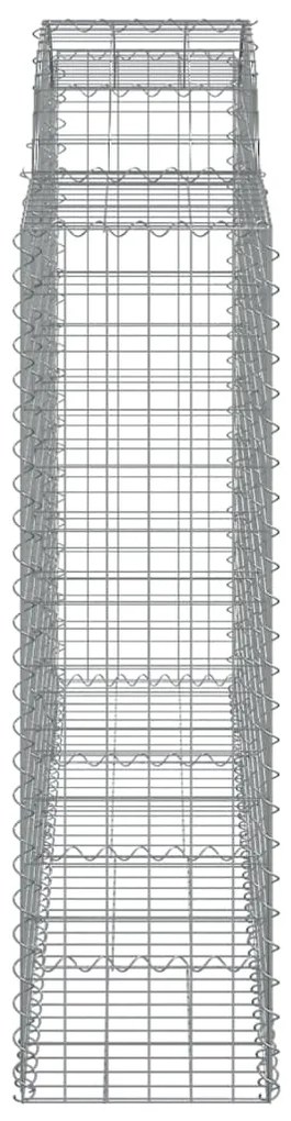 Cestos gabião arqueados 7pcs 200x50x140/160cm ferro galvanizado