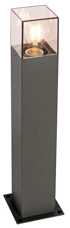 Candeeiro de pé moderno para exterior 50 cm cinzento escuro IP44 - Denmark Moderno