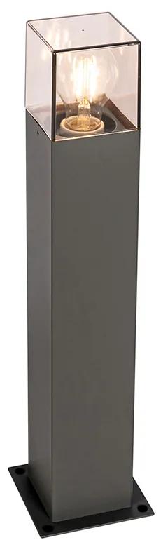 Candeeiro de pé moderno para exterior 50 cm cinzento escuro IP44 - Dinamarca Moderno