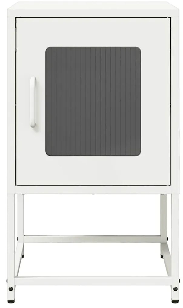 Mesa de cabeceira 36x39x60,5 cm aço laminado a frio branco