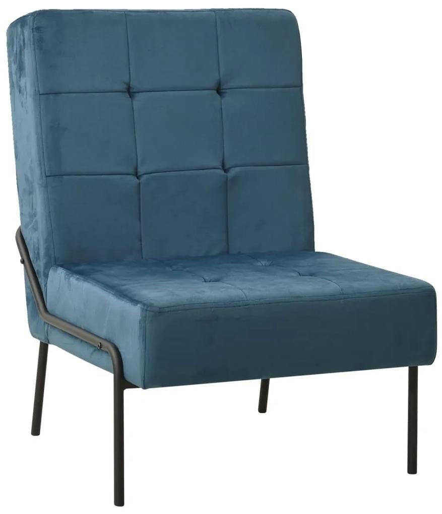 325769 vidaXL Cadeira de descanso 65x79x87 cm veludo azul