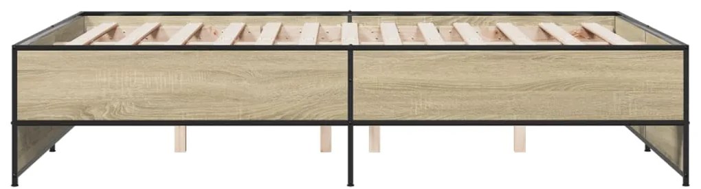 Estrutura de cama 120x190 cm derivados madeira/metal