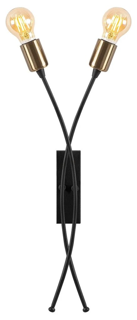Candeeiro de Parede Banana – Preto – 22 x 9 cm