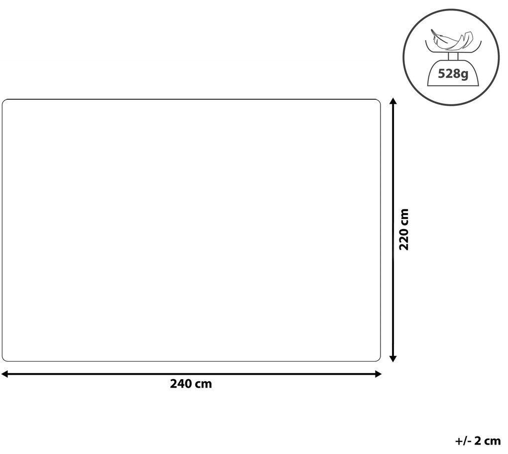 Colcha com relevo taupe 220 x 240 cm SHUSH Beliani