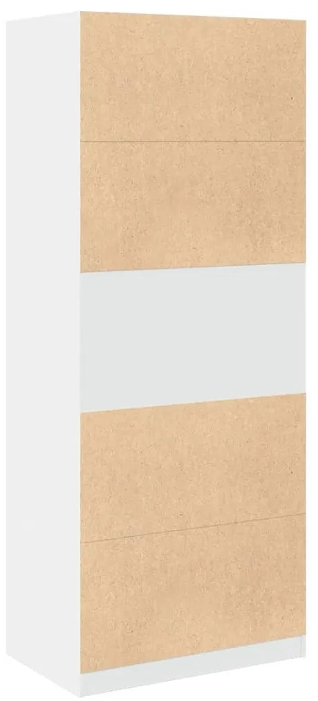 Roupeiro 80x50x200 cm derivados de madeira branco