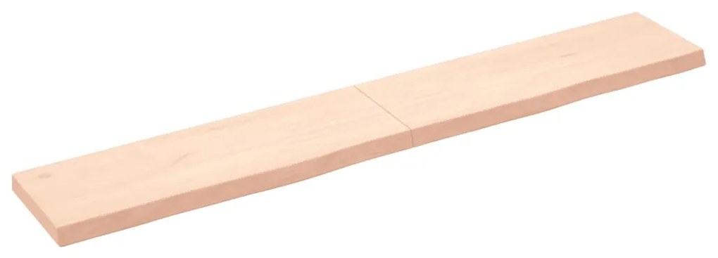vidaXL Prateleira de parede 180x30x(2-6)cm carvalho maciço não tratado