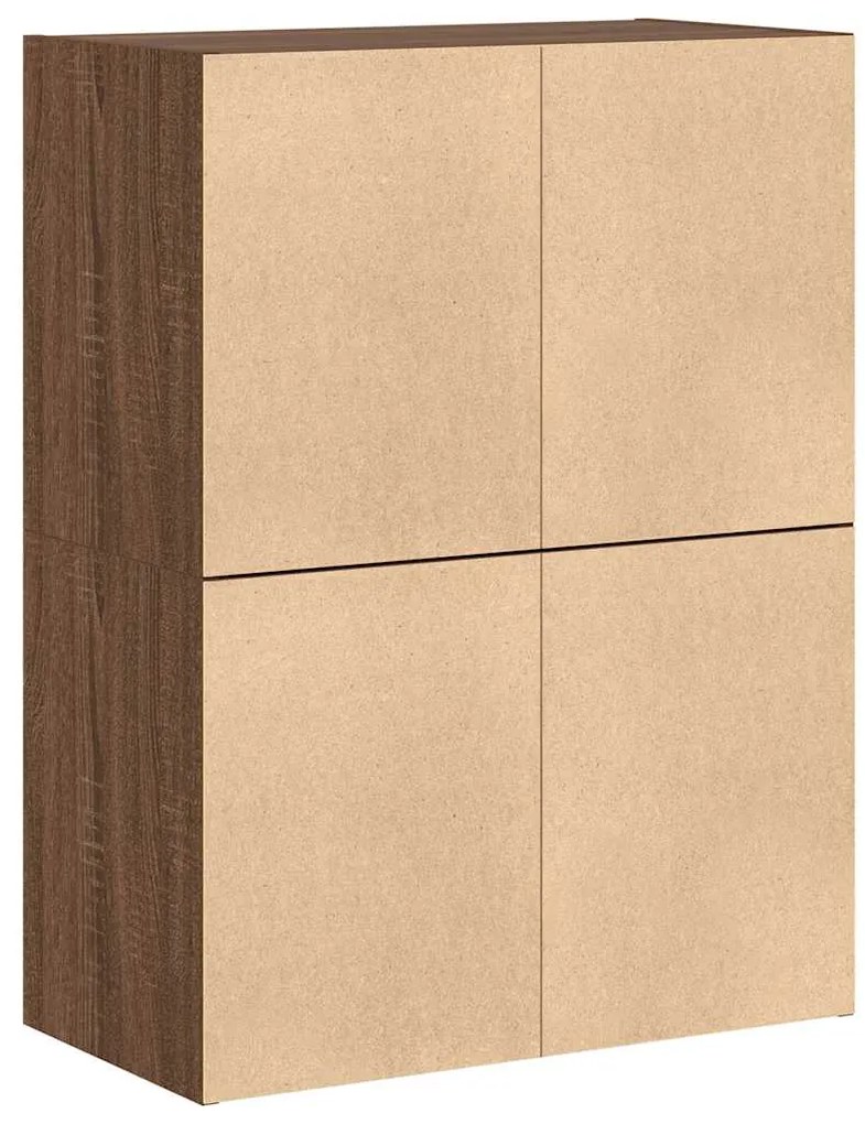 Armários c/ 2 gavetas 2 pcs 60x31x40cm derivados madeira