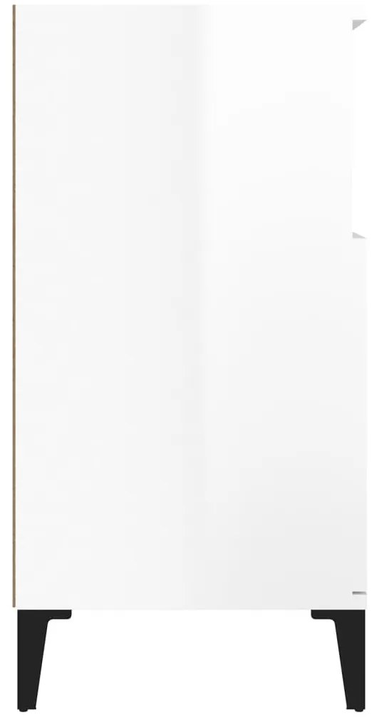 Aparador 60x35x70 cm derivados de madeira branco brilhante