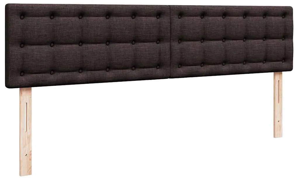 Estrutura de cama otomana com colchão 180x200cm castanho escuro