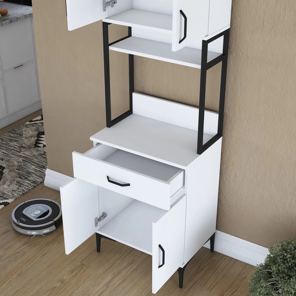 Armário Multiuso JE113 – Branco – 60x198,6x25 cm