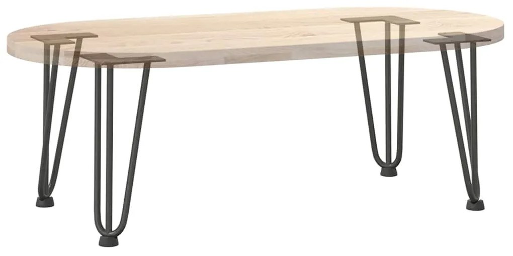 Pernas de grampo para mesa de centro 4 peças antracite 30 cm aço maciç