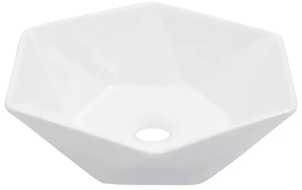 Lavatório 41x36,5x12 cm cerâmica branco