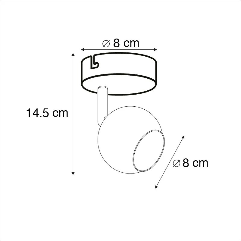 Projetores redondos retro em latão - Gissi