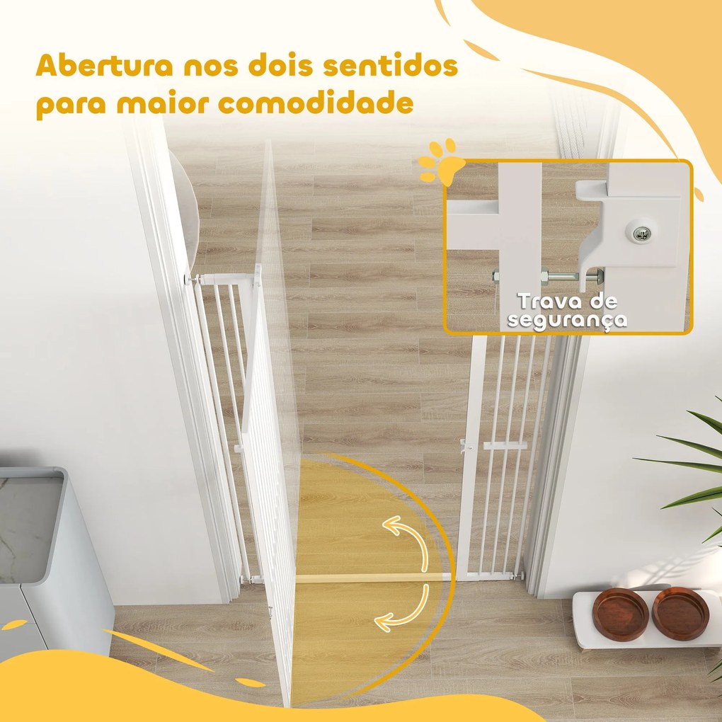 PawHut Barreira para Cães Extra Alta Barreira para Cães com Largura Aj