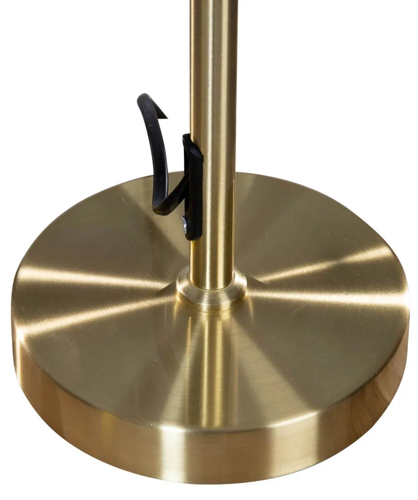 Candeeiro de Mesa Dourado com Abajur de Veludo Oval Verde 35cm - Parte