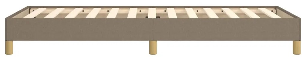 Estrutura de cama sem colchão 80x200 cm tecido cinzento