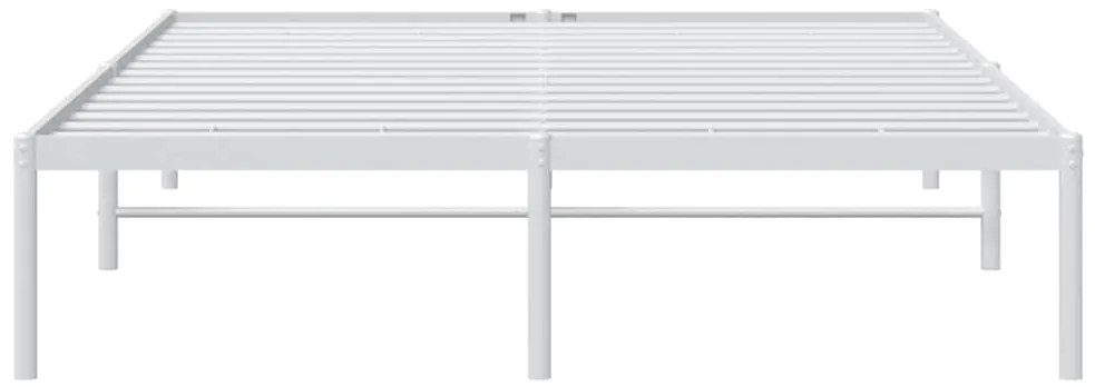 Estrutura de cama 150x200 cm metal branco