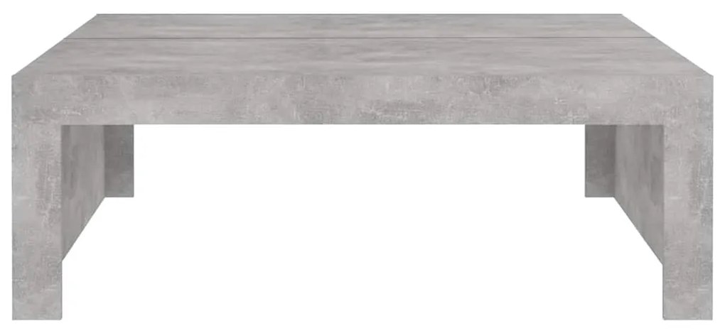 Mesa de centro 100x100x35 cm derivados madeira cinzento cimento