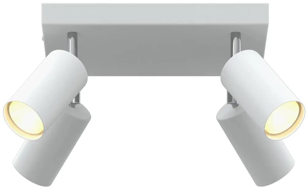 Spotlight de Teto 4 Vias Ajustável Branco GU10