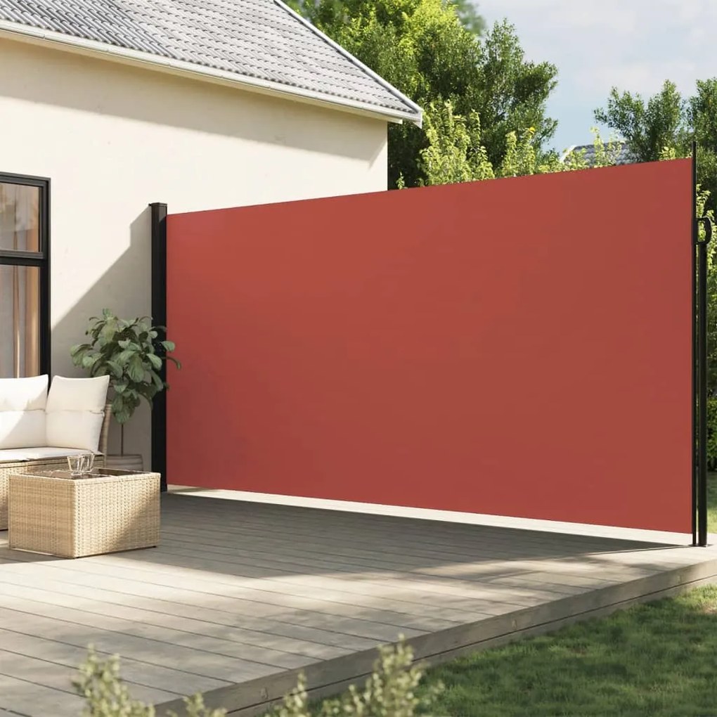 vidaXL Toldo lateral retrátil 200x300 cm terracota