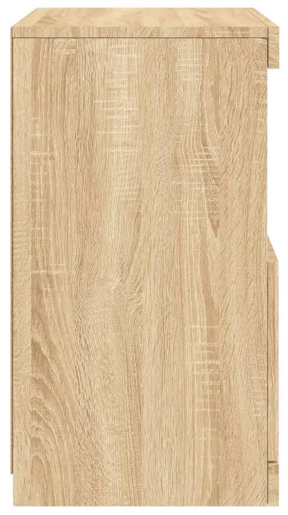 Aparador com luzes LED 41x37x67 cm carvalho sonoma