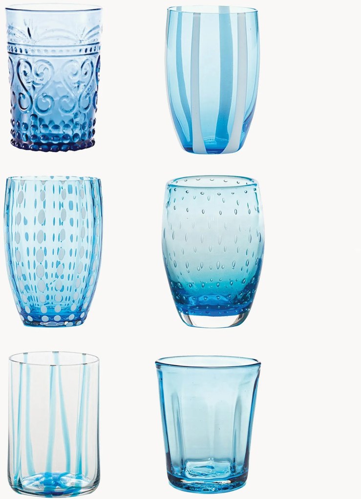 Copos artesanais Melting Pot, conjunto de 6