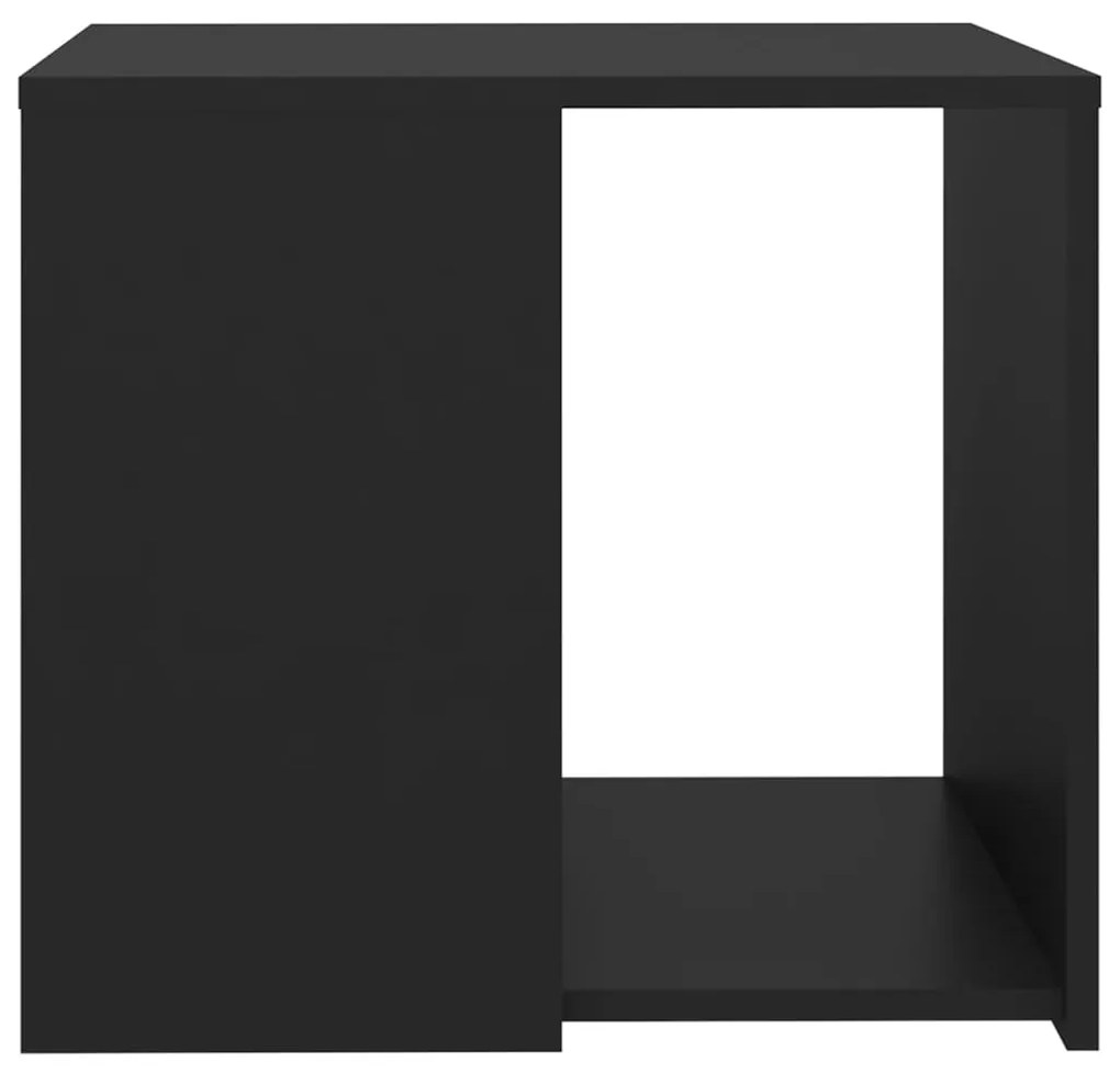 Mesa de apoio 50x50x45 cm derivados de madeira preto