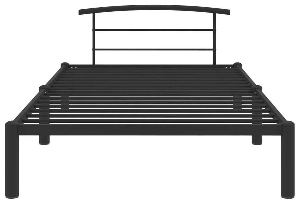 Estrutura de cama 90x200 cm metal preto