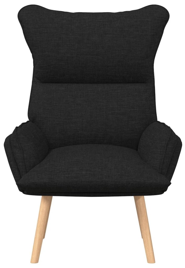 Cadeira Relaxante vidaXL Preto Tecido