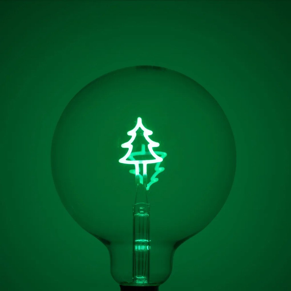 Lâmpada LED E27 de Natal G125 Transparente 1.8W 100 lm