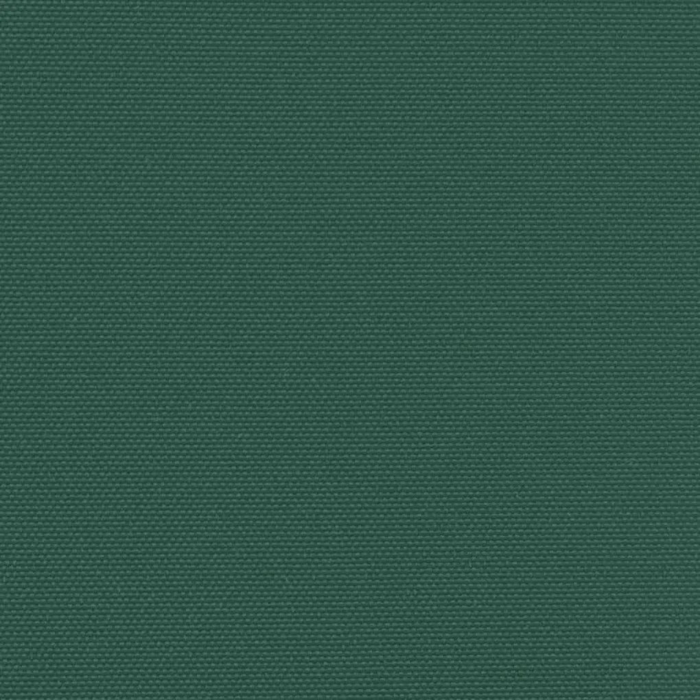 Toldo lateral retrátil 160x1200 cm verde-escuro