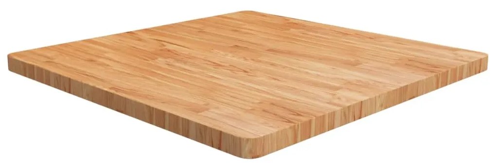 vidaXL Tampo mesa quadrado 90x90x4 cm carvalho tratado castanho-claro
