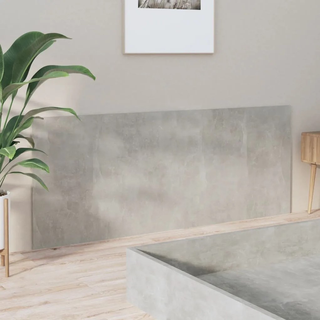 Cabeceira cama 200x1,5x80 cm derivados madeira cimento cinzento