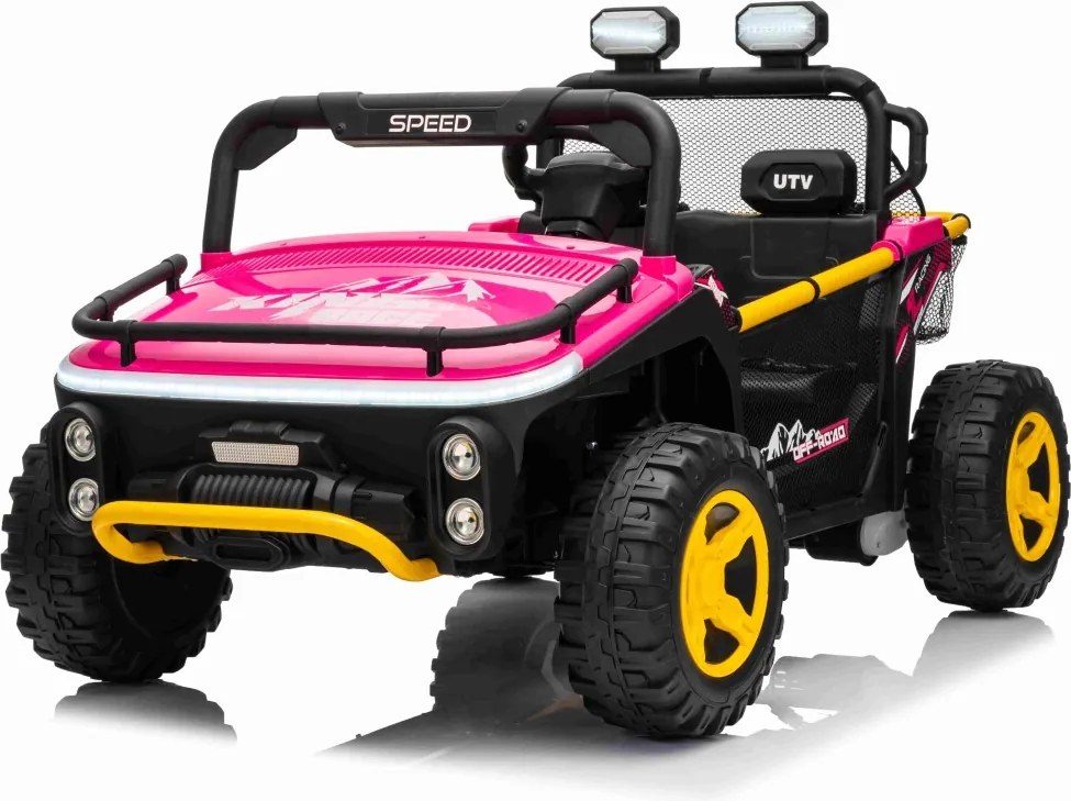 Carro elétrico para Crianças 24V Buggy UTV SPEED Rodas de espuma EVA Rosa