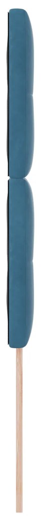 Cabeceira vidaXL Botão Estofada Azul Escuro 90 cm Veludo
