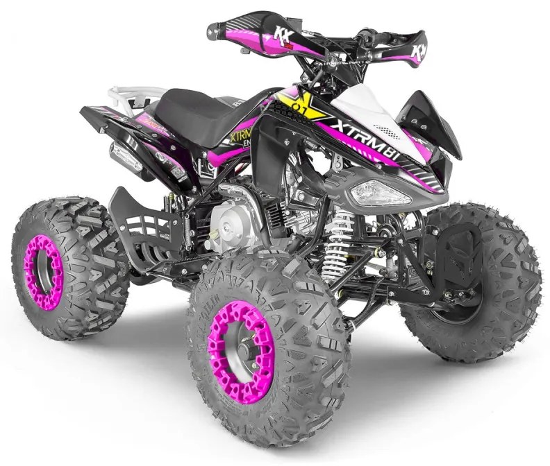 Moto 4 infantil Gasolina 125cc KX125 Rosa