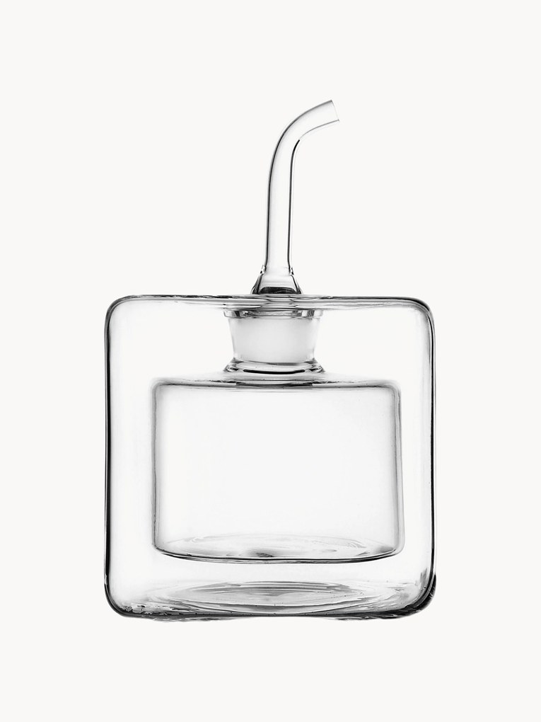 Dispensador de vinagre e azeite em borosilicato artesanal Cube