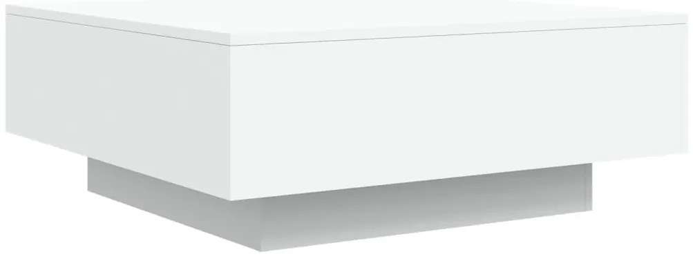 Mesa de centro com luzes LED 80x80x31cm branco