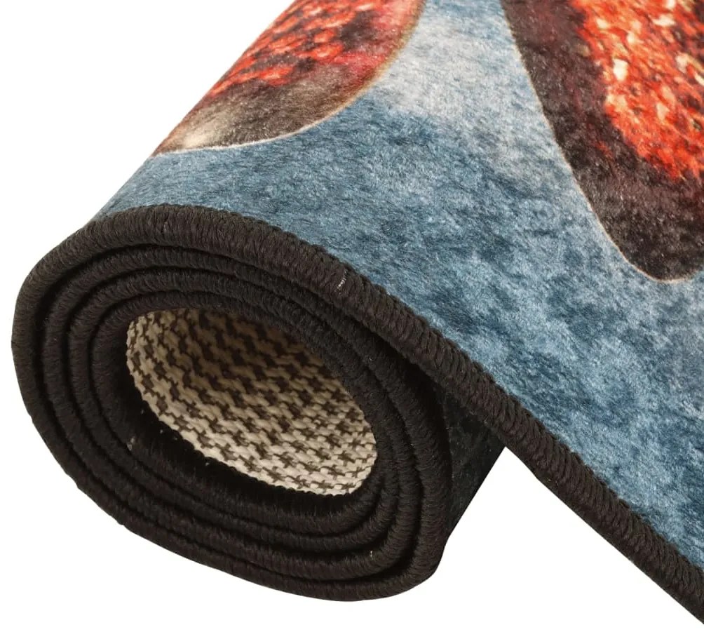 Tapete de cozinha lavável antiderrapante 60x180 cm multicor