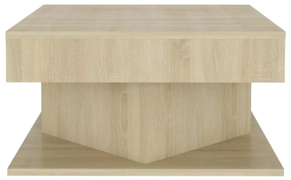 Mesa de centro 57x57x30 cm derivados de madeira carvalho sonoma