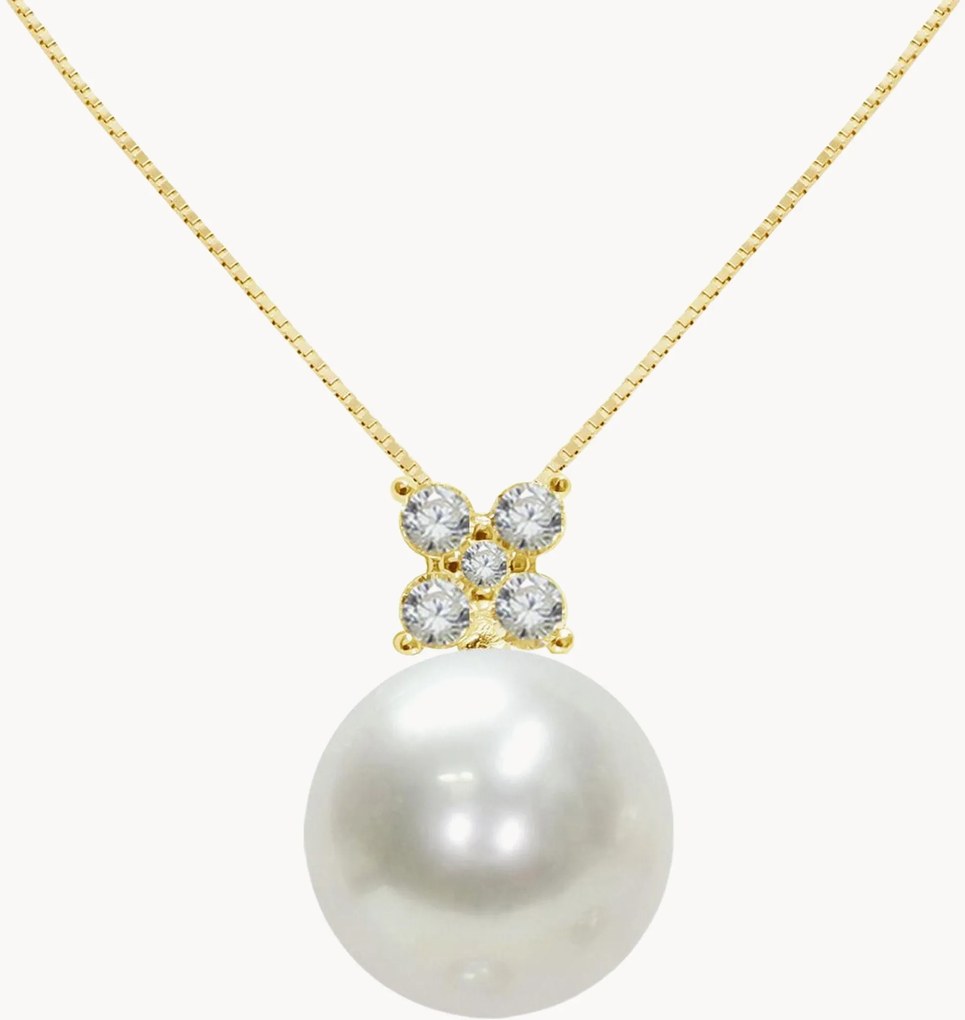 Colar em prata artesanal banhado a ouro Marina