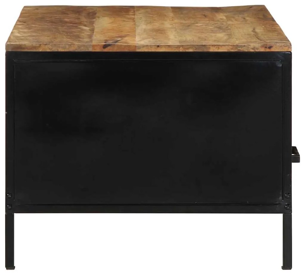Mesa de Café 90x50x40 cm Madeira Sólida Rústica de Mangueira