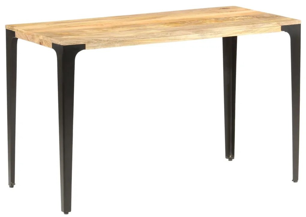 Mesa de jantar 120x60x76 cm madeira de mangueira maciça