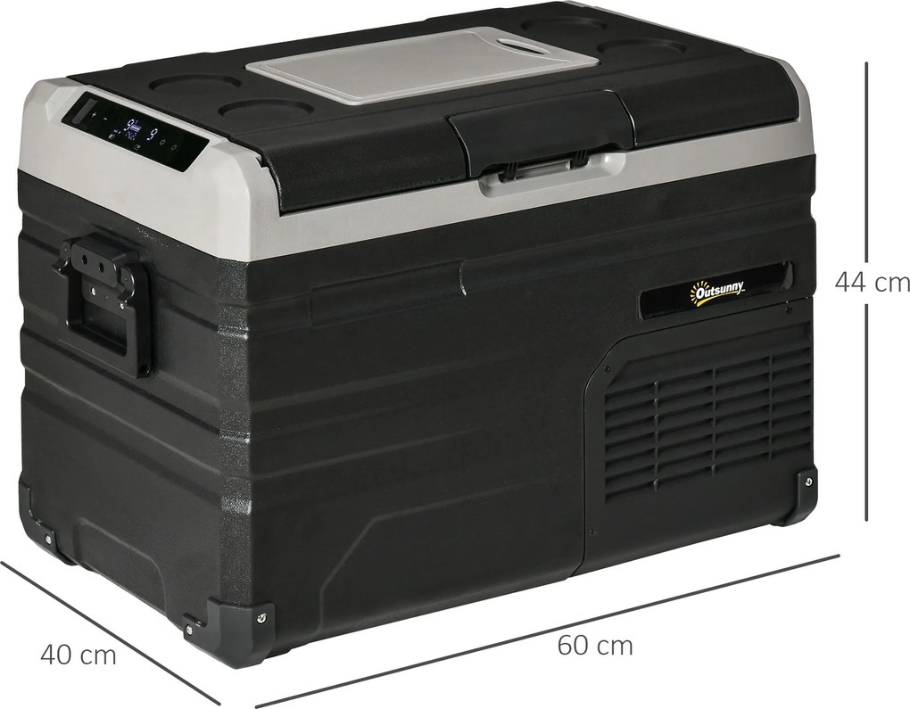 Geleira de Compressor Portátil – FrigoMobil 35L – Preto e Cinzento – 6