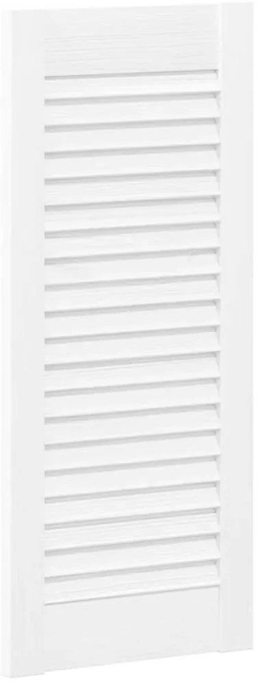 Portas de armário 4 pcs design de persiana 69x29,5 cm branco