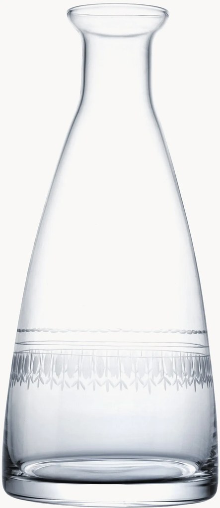 Jarro em cristal artesanal Ovals, 850 ml