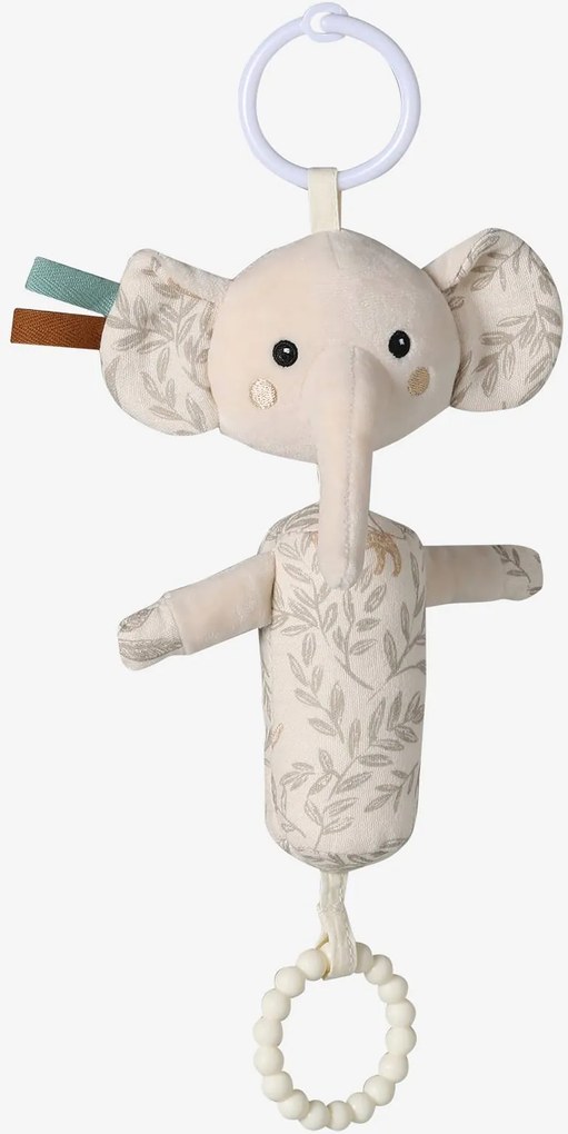 Chocalho sensorial para pendurar bege