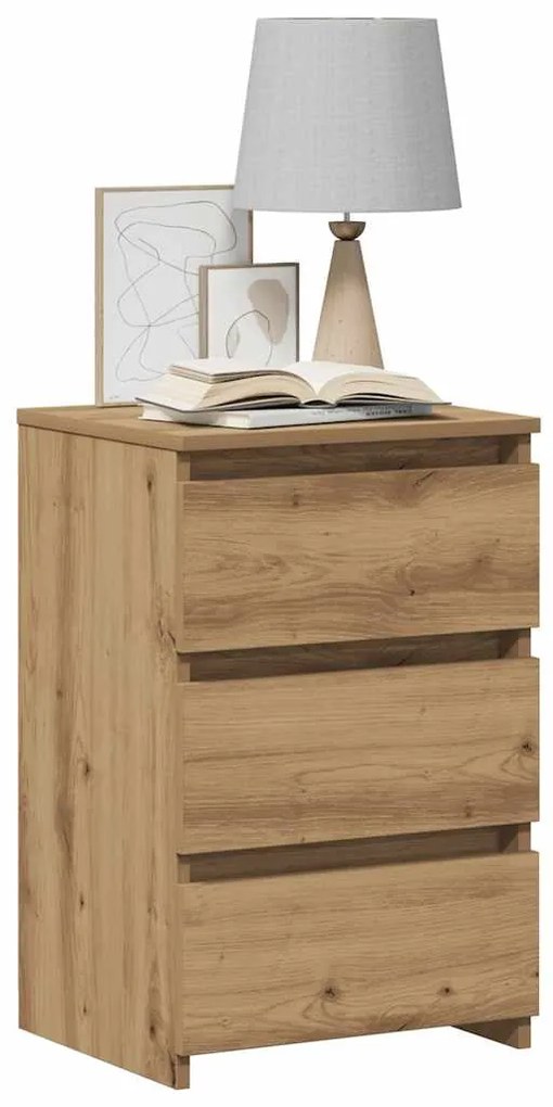 Mesa de cabeceira em carvalho artesanal 40x35x62,5 cm